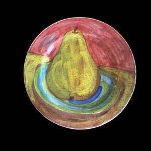 VIETRI /Pear Fruit plate /Hand painted in Italy /Vintage